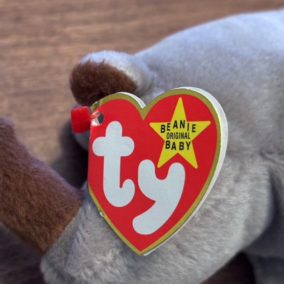TY Beanie Babies Collection. 1996. Spike, the Gray and Brown Rhino Plush - Picture 10 of 11